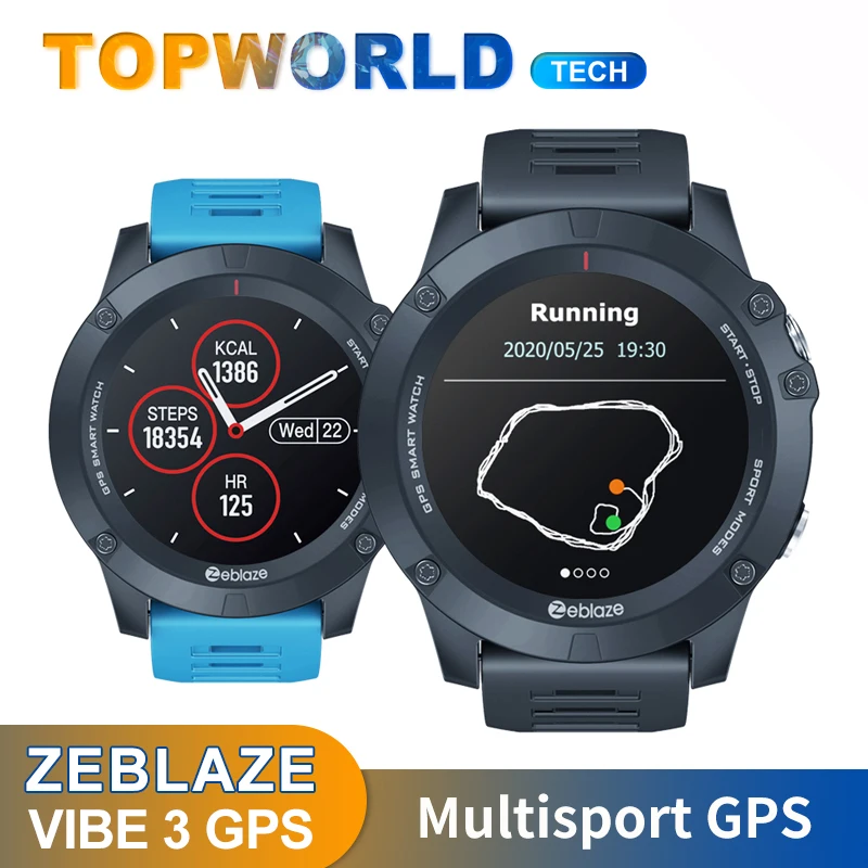 Новинка 2020 Смарт-часы Zeblaze VIBE 3 с GPS пульсометром несколькими спортивными режимами
