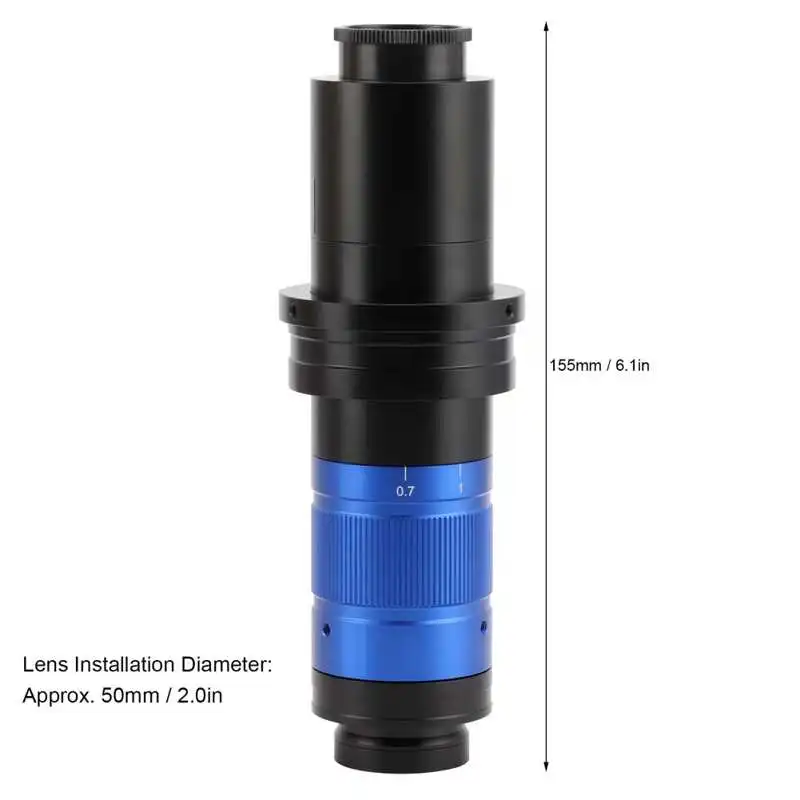 

Endoscope KP-7056TV1PO 35X-278X Monocular Microscope Lens 0.7X-5.6X Continuously Adjustment Camera Accessory