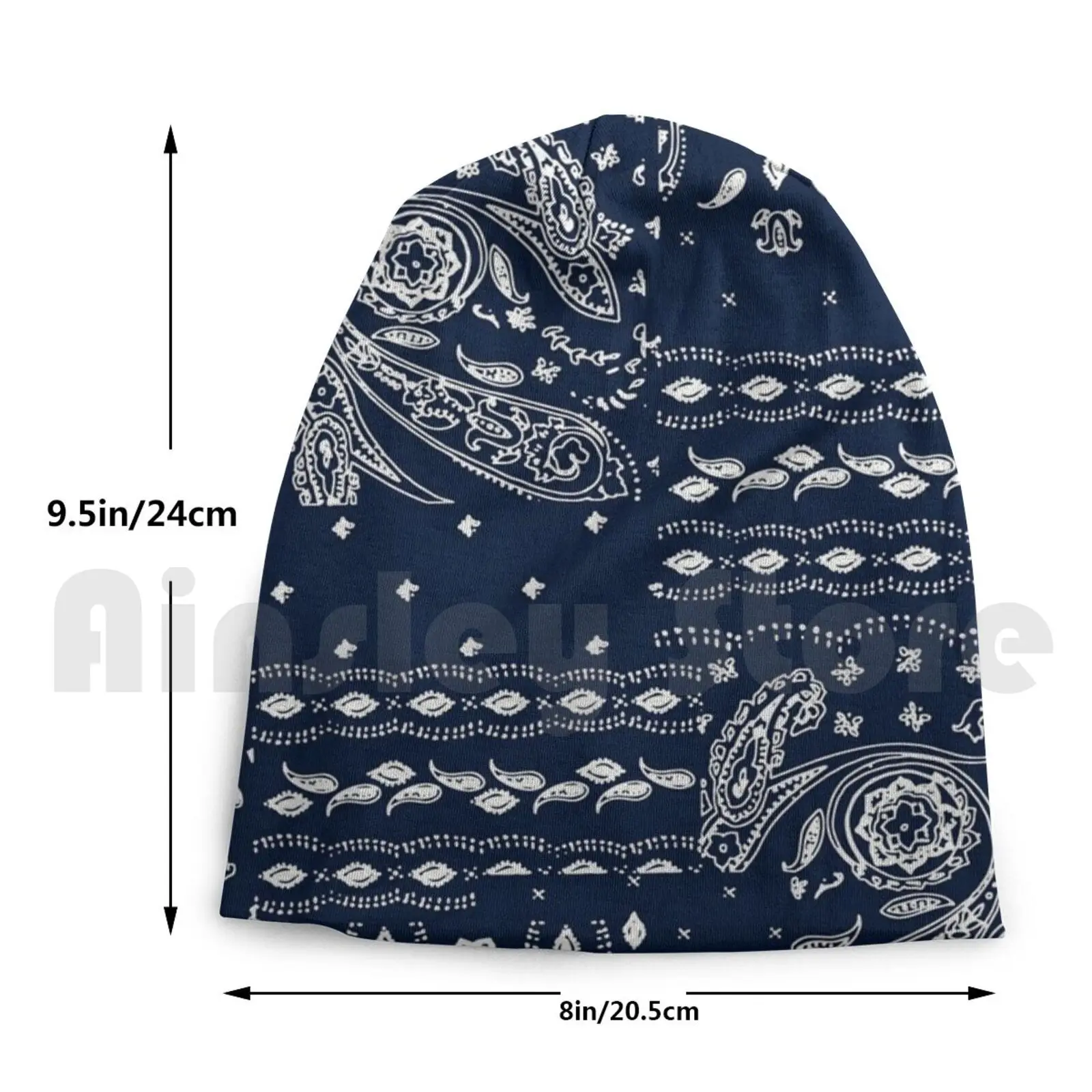 

Paisley Bandana Beanies Knit Hat Hip Hop Bandana Paisleyfacemask