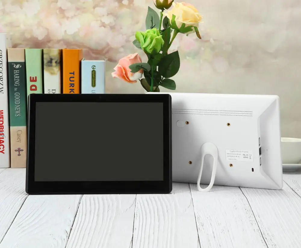 10 дюймовый HD IPS LCD 1280*800 цифровая фоторамка будильник MP3 MP4 видео плеер с