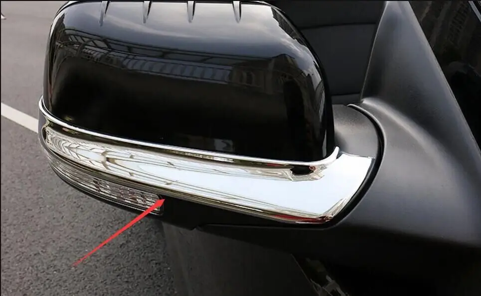 For Ford Explorer Sport 2016 2017 ABS Chrome Car-styling Mirror Rubbing Strip Rearview Decoration Frame Cover 2pcs | Автомобили и