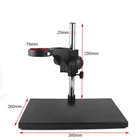 Лабораторный стереомикроскоп большого размера, регулируемая стойка, Фокусировочный кронштейн 76 мм, кольцевой держатель для бинокулярного тринокулярного микроскопа
