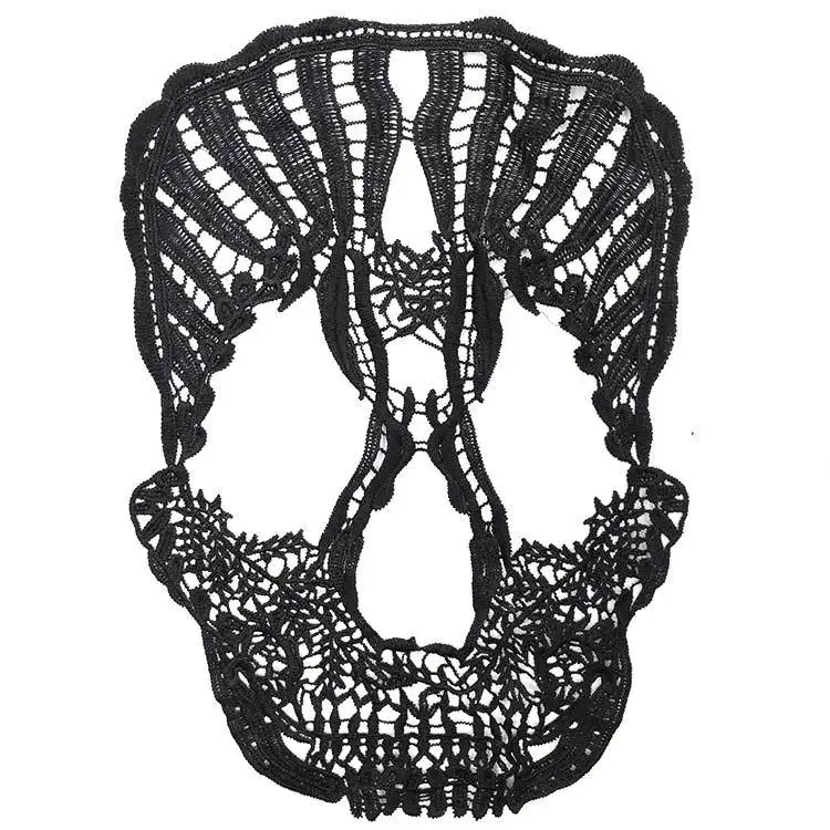 С вышивкой с круглой горловиной для творчества искусственные Съемная воротники