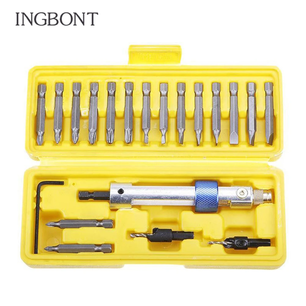 20 шт. высокоскоростная стальная дрель двухцелевая ручная отвертка с коробкой для