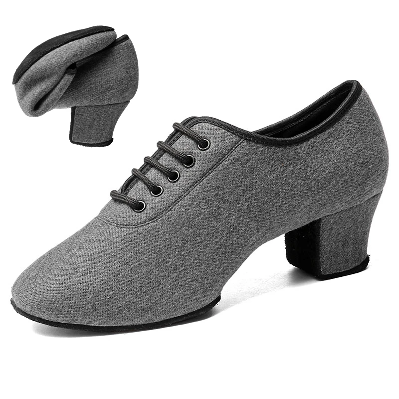SWDZM Ballroom Latin Dance Shoes Ladies Jazz Salsa Dancing Shoes Woman High Heels Training Modern Tango Dance Sneakers Female