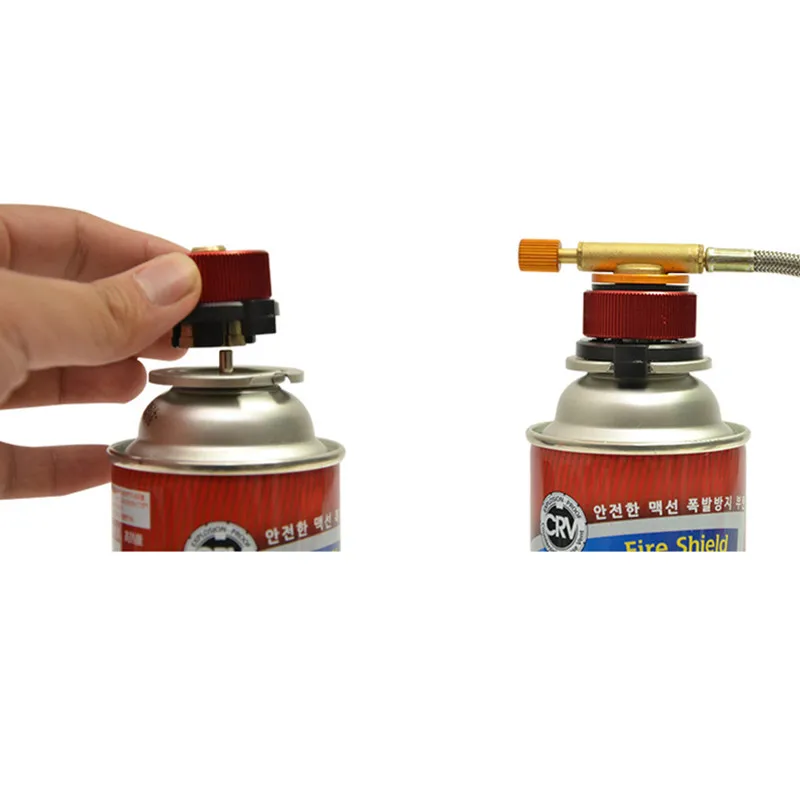 Mini Camping Gas Stove Portable Outdoor Cooking Burner Conversion Head Adapter With Self-Closing Function | Электроника
