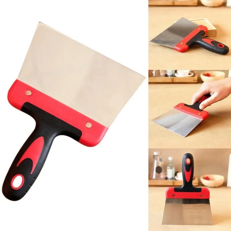 

Kitchen Coating Spatula for Chocolate Scraper Steel Dough Scraper Chocolate Baking Pastry Tools