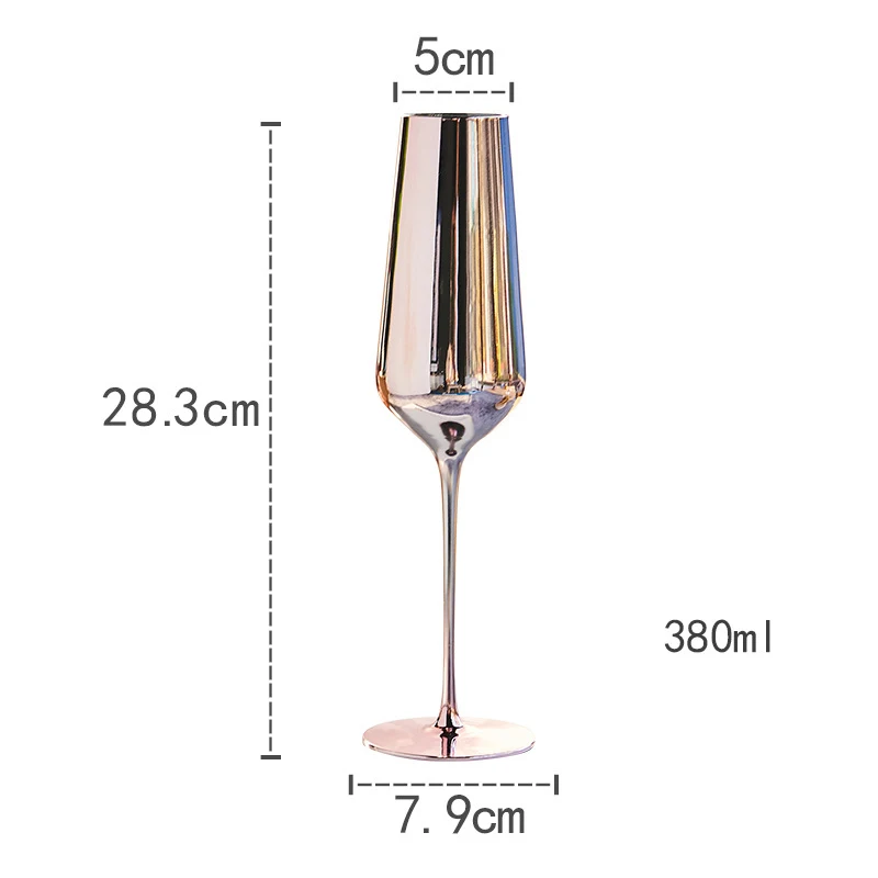 Розовое золото бокал шампанского красное вино бокалы для вечеринок бар ужин сок