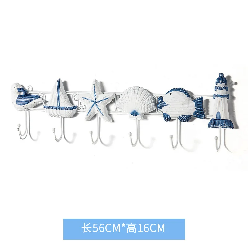 Деревянная подвеска в средиземноморском стиле с крючком морская звезда