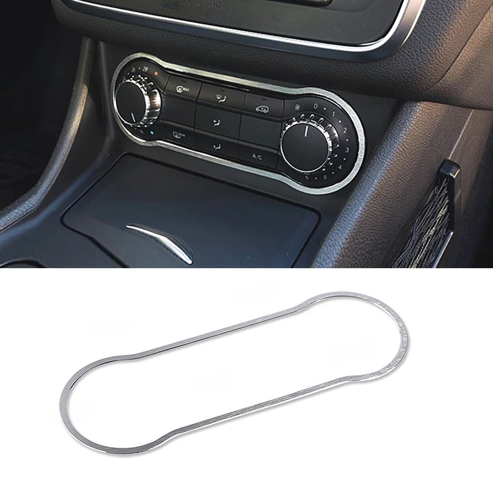 

For Mercedes Benz A B CLA GLA Class W176 W246 C117 X156 Center Console Modify Air Conditioner A/C Switch Button Frame Trim