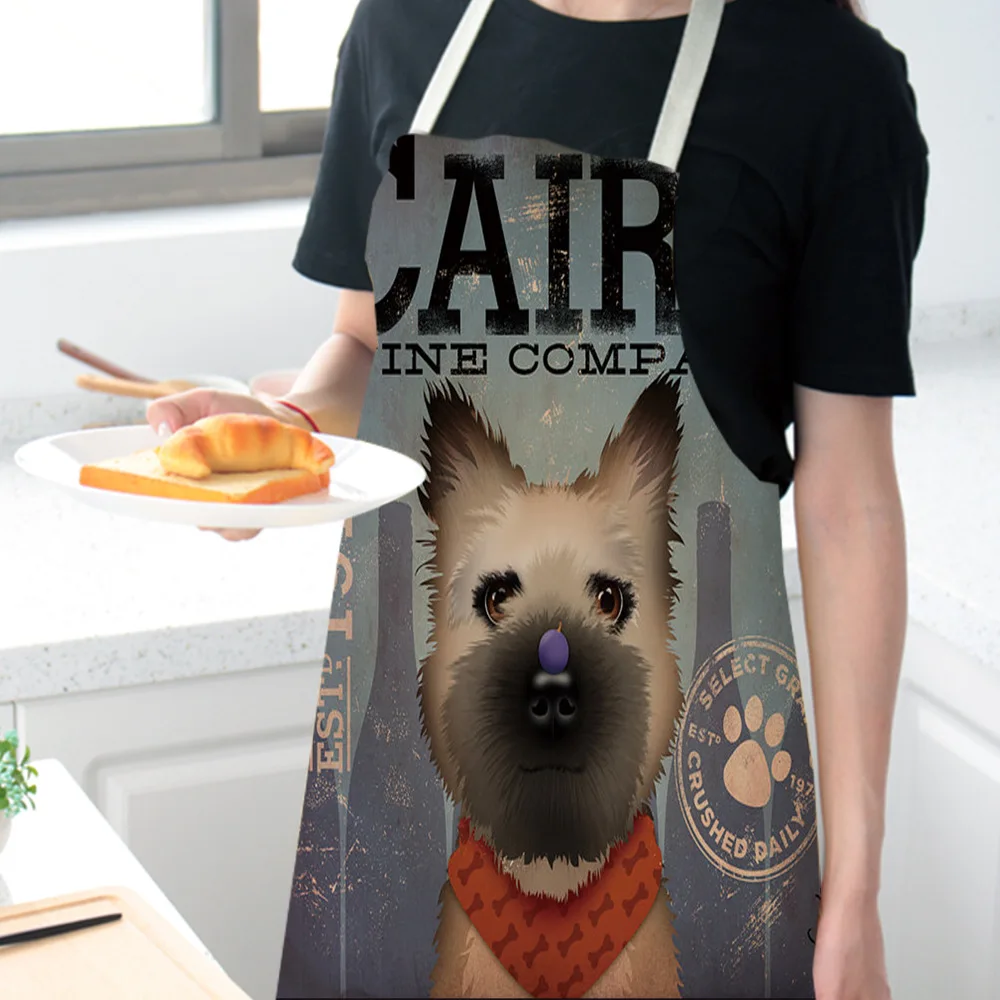 

Cotton and hemp creative cartoon dog apron