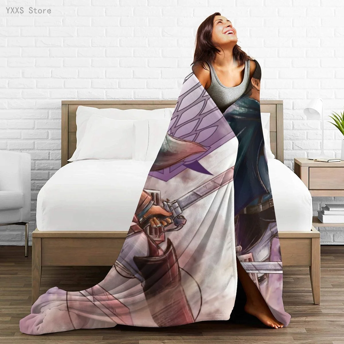 

My Hero Academia 3D Cartoon Sherpa Blanket Warm Super Soft Flannel Office Nap Bedspread Sofa Bedding Plush Quilt Plaids 1797466