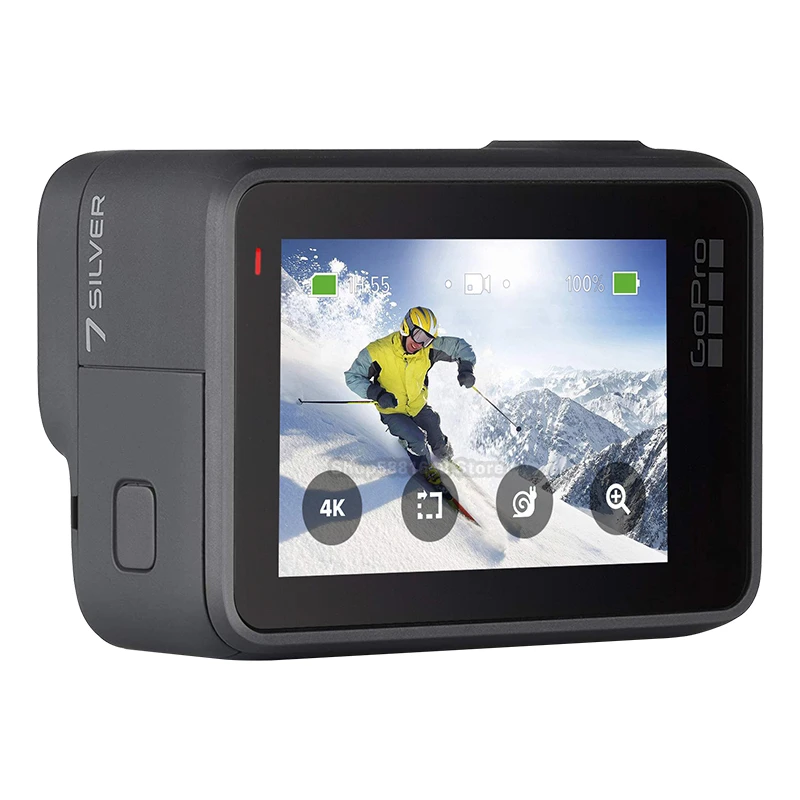GoPro hero 7 Серебристая 4k30 рамка Вертикальная камера HD анти тряски WiFi Bluetooth