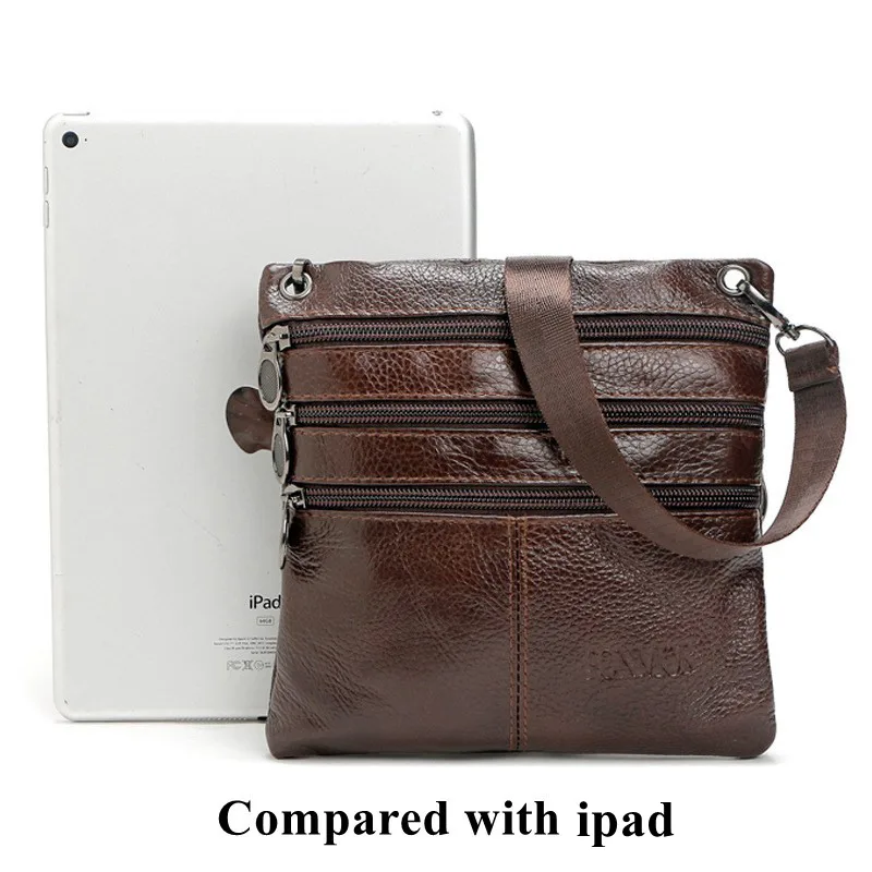 Простая мужская сумка через плечо повседневная Маленькая мессенджер из