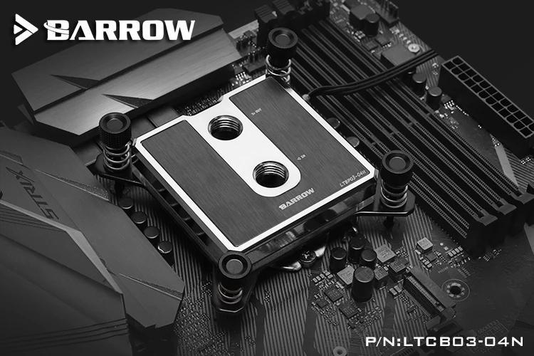 Курган Процессор воды блок использовать для Intel LGA1150 1151 1155 1156 гнездо/POM/латунь металлический Топ/A-RGB светильник Совместимость 5V GND 3PIN