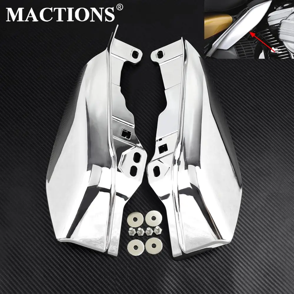 

Motorcycle Chrome Heat Shield Mid-Frame Air Deflector Trim For Harley Touring Electra Glide Street Road Glide FLHX 2017-2020
