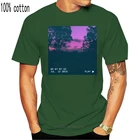 Путешественник во времени 2061 эстетическое футболка для мужчин и женщин футболка Фиолетовый парным vhs ретро одежда закат футболка с фоном эстетическое