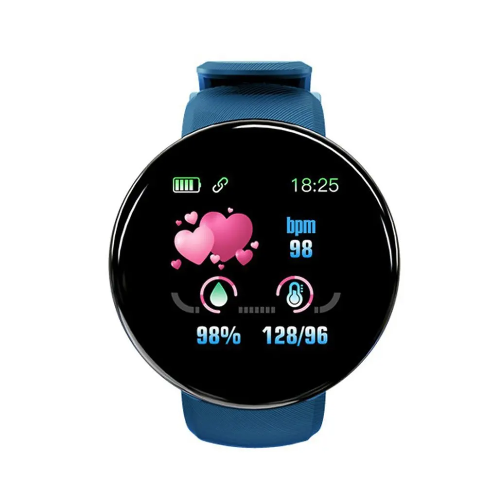 

D18 Smart Fitness Bracelet Band With Measuring Pressure Pulse Meter Sport Activity Tracker Watch Wristband