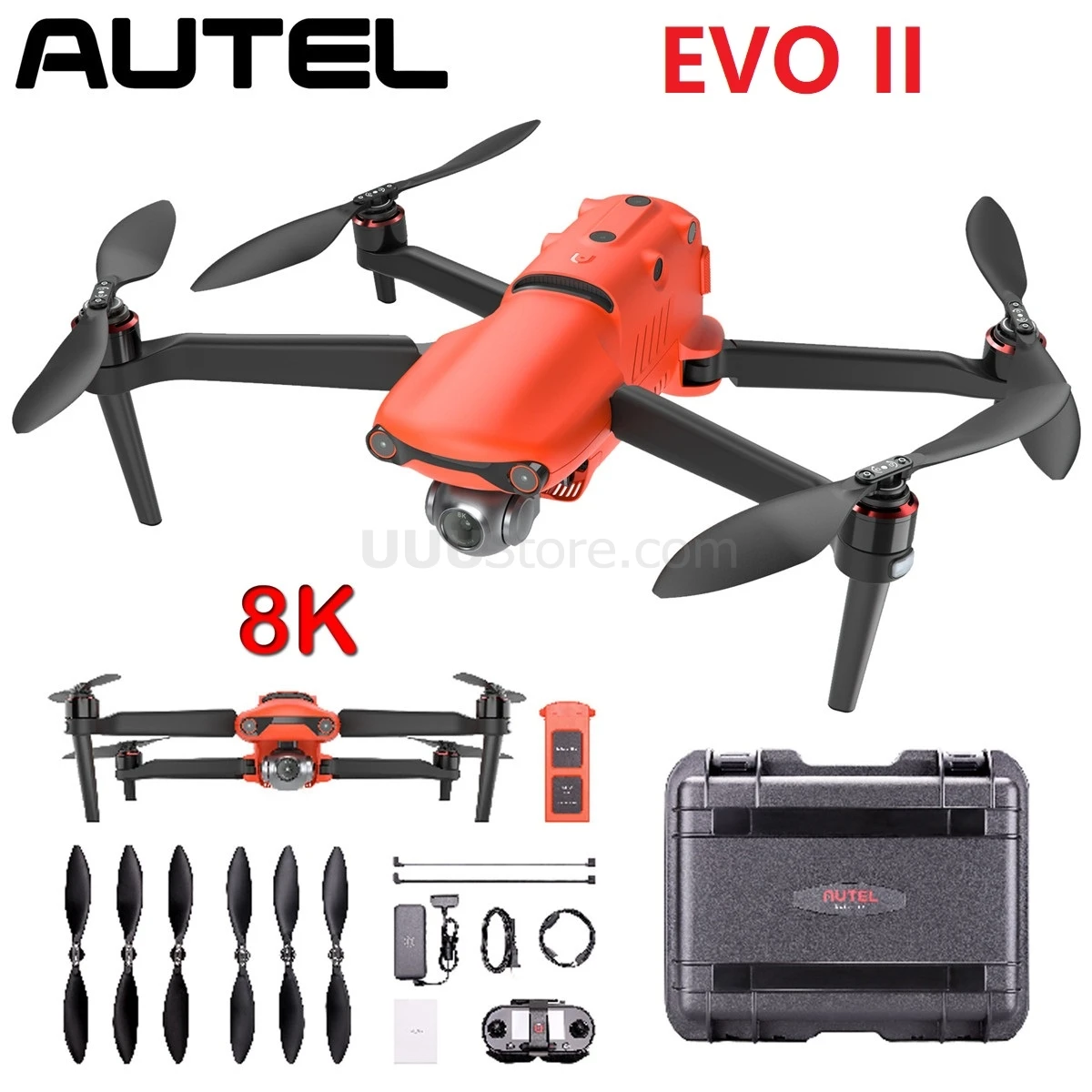 

Autel Robotics EVO II FPV Drone Quadcopter Camera 8K 60fps Ultra HD Video Photos Portable Set Edition