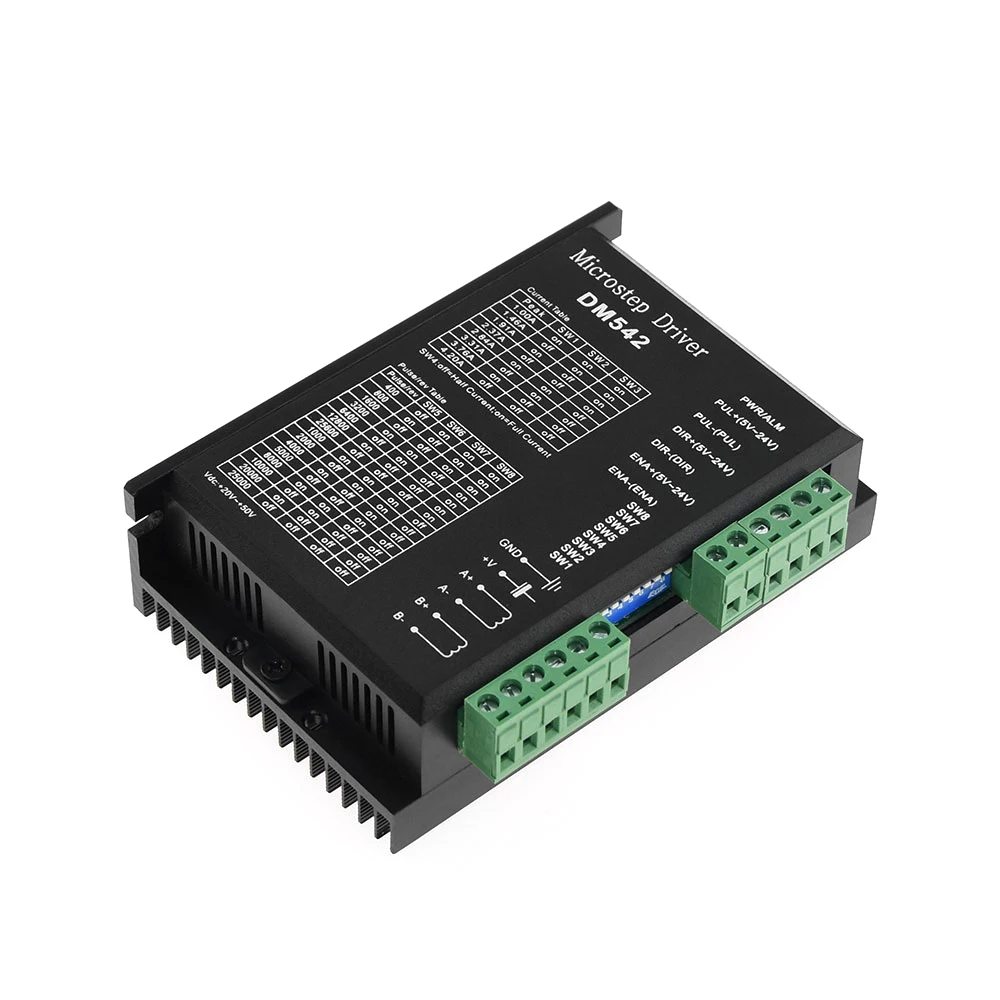 

DM542 Digital Motor Driver 4.2A is Suitable For 42/57 Stepper Motor CNC Engraving Machine NEMA17/23 Controller Instead of TB6600