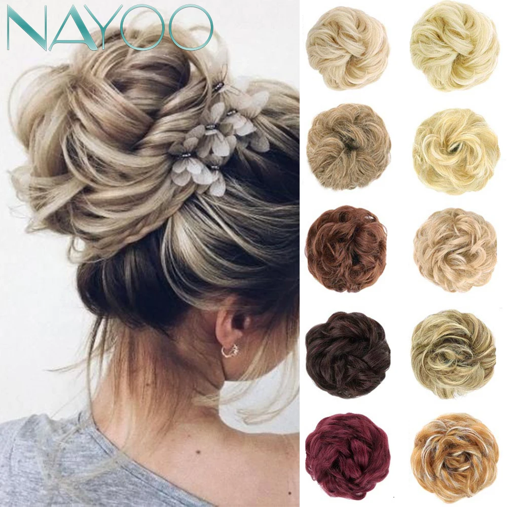 Nayoo эластичная резинка для волос наращивания лента конский хвост Updo шиньоны пончик булочка невест Женские