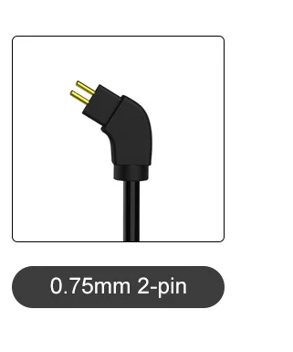 0.75MM 2-PIN TRN Bluetooth V5.0 MMCX/0,75 Pin BT20S ушной крючок Разъем для наушников Bluetooth адаптер HIFI ATP-X для TRN V80/X6/IM2/ST1/i8 - Цвет: 0.75MM 2-PIN