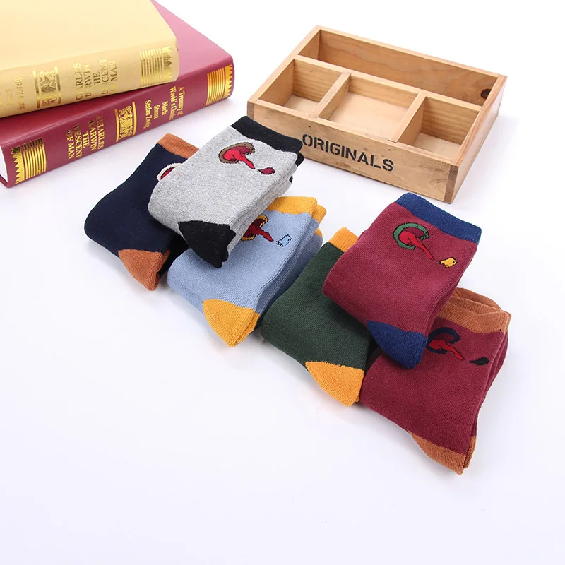 Happy Compression Tongue Crew Socks мужские хлопковые теплые корейские забавные носки, новинка, уличная одежда, мужской носок, Harajuku, Повседневная мода, Calcetines