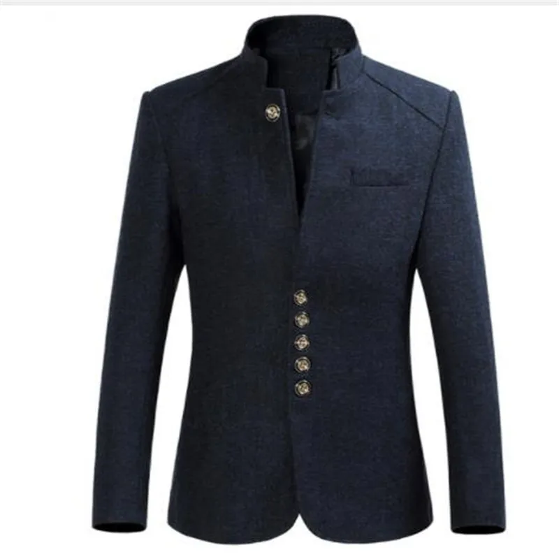 Для мужчин с подкладкой Ретро стиль китайский воротник повседневные комплекты