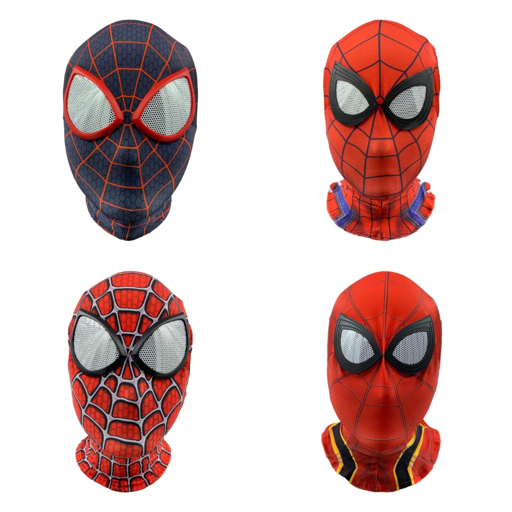 3D маска паука взрослые линзы Косплей костюмы маски на Хэллоуин аксессуары