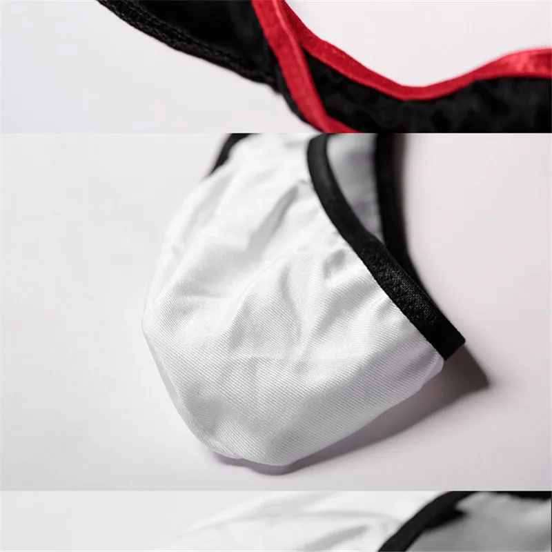 Мужское нижнее белье с передним отверстием и выпуклым карманом прозрачное