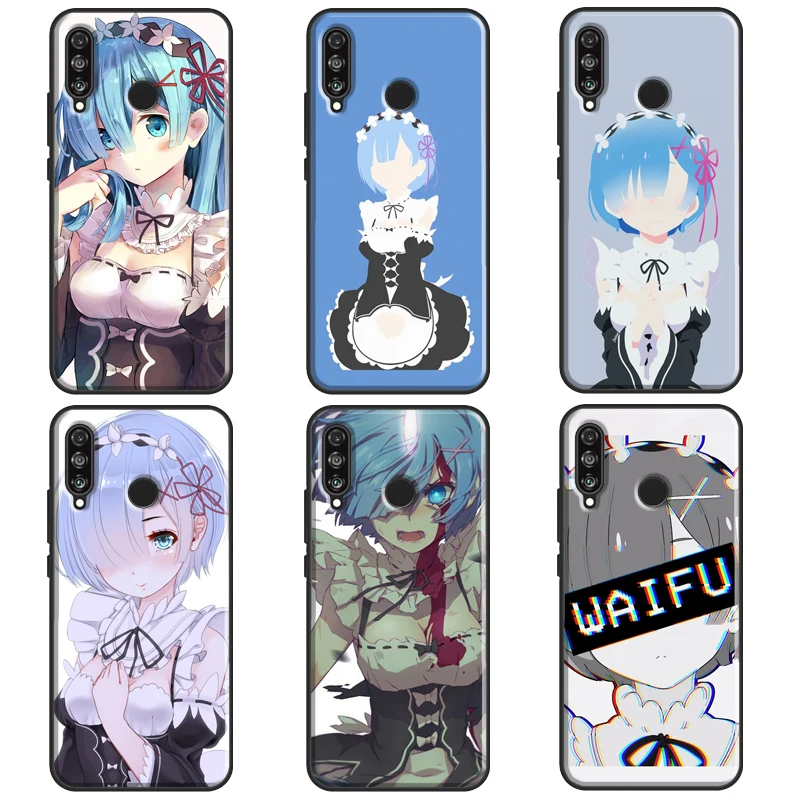 Чехол Rem Waifu Re Zero для Huawei P30 Lite P10 P40 P20 Pro P Smart 2019 Z чехол Mate 20 10 Lite|Бамперы| |