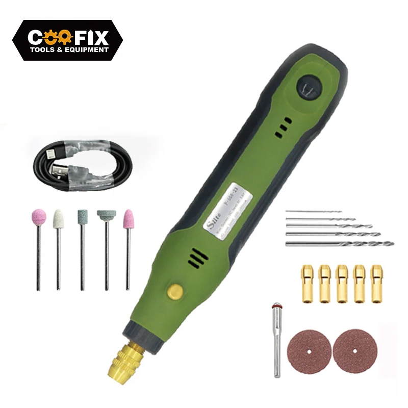 

COOFIX-мини Dremel электрический гравер, шлифовальный станок, многофункциональный роторный инструмент, роторный гравировальный инструмент с наб...