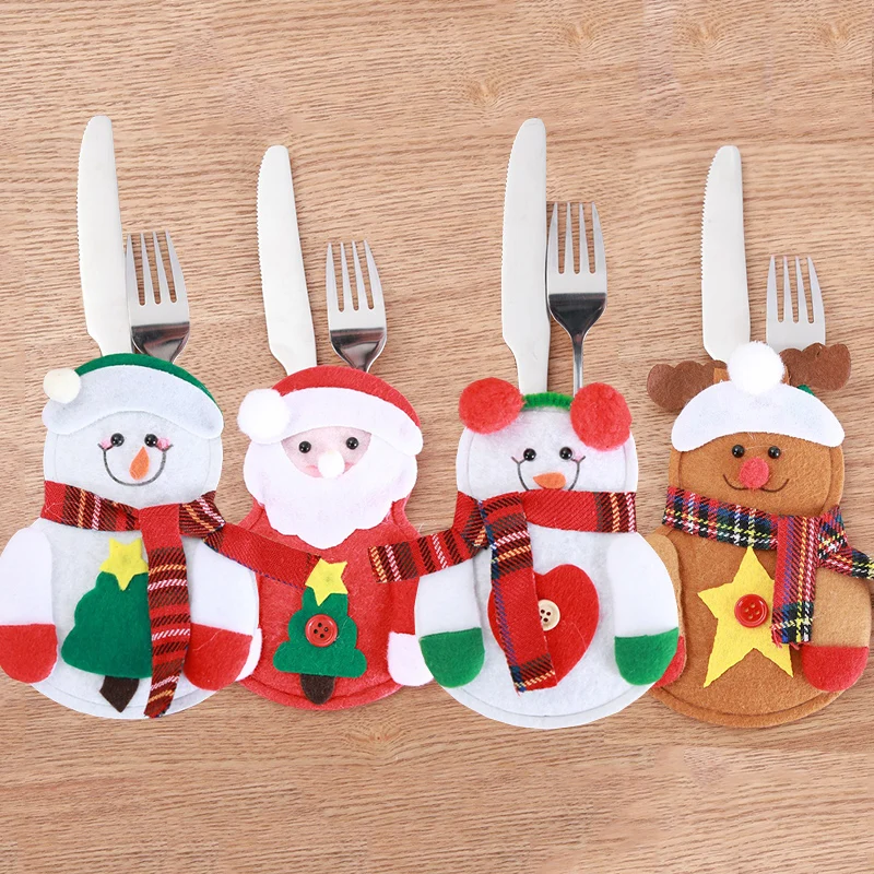 Рождественские украшения держатель для кухонной посуды с изображением