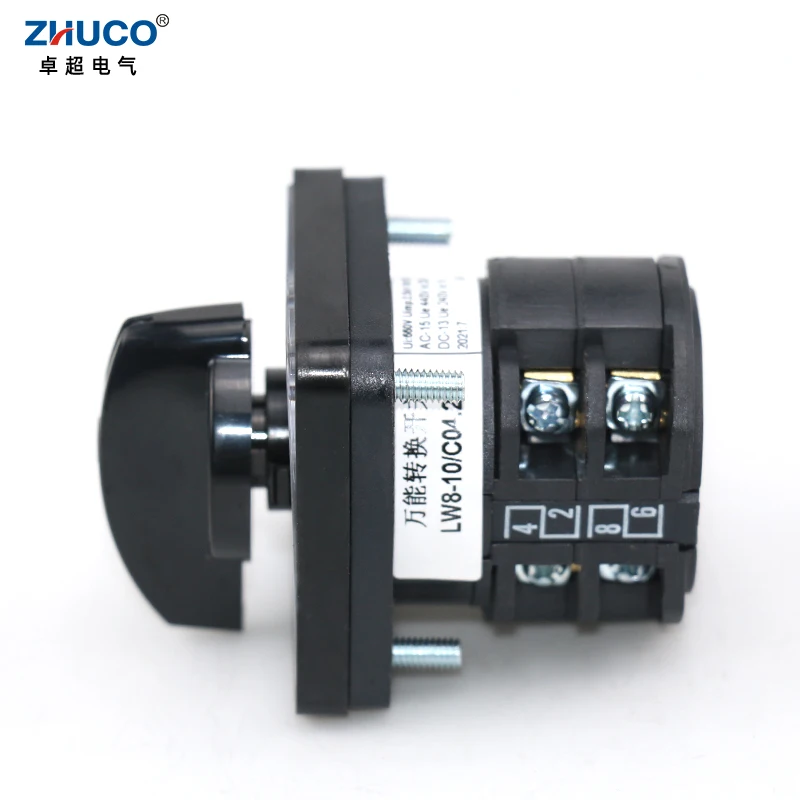 ZHUCO LW8D-10/C04.2 10A 660V ВКЛ./ВЫКЛ. Два полюса два положения Универсальный выбор