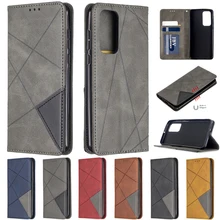 S21 S20 FE Case for Samsung Galaxy S21 S20 FE S10E S9 J4 J6 Note 10 20 Ultra Plus Cover Magnetic Attract Wallet Book Stand Funda