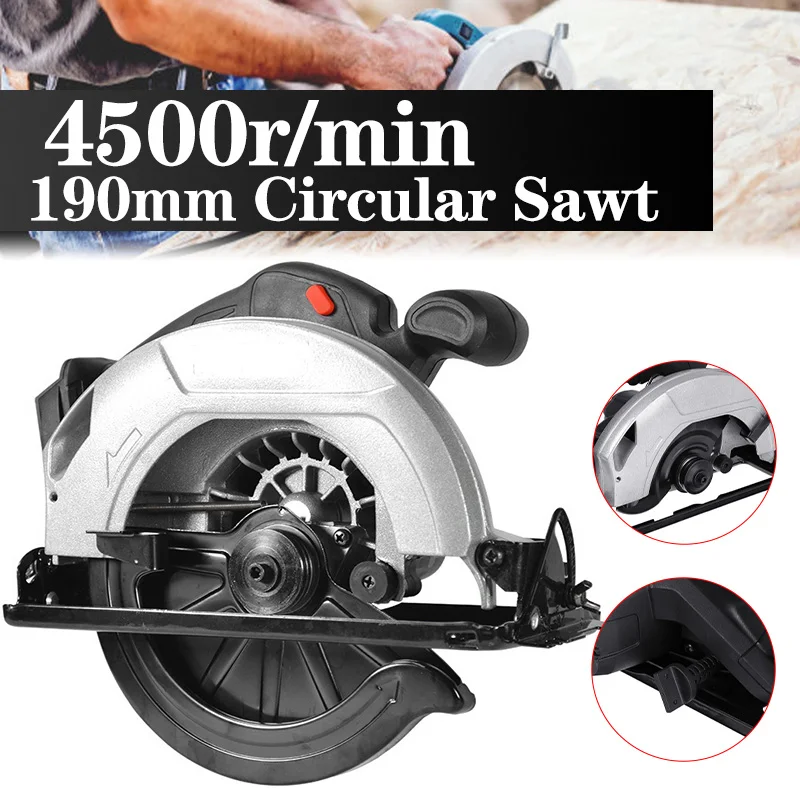 

Brushless Electric Circular Saw 190mm Power Tools Dust Passage 4500RPM Multifunction Cutting Machine For Makita 18V Battery