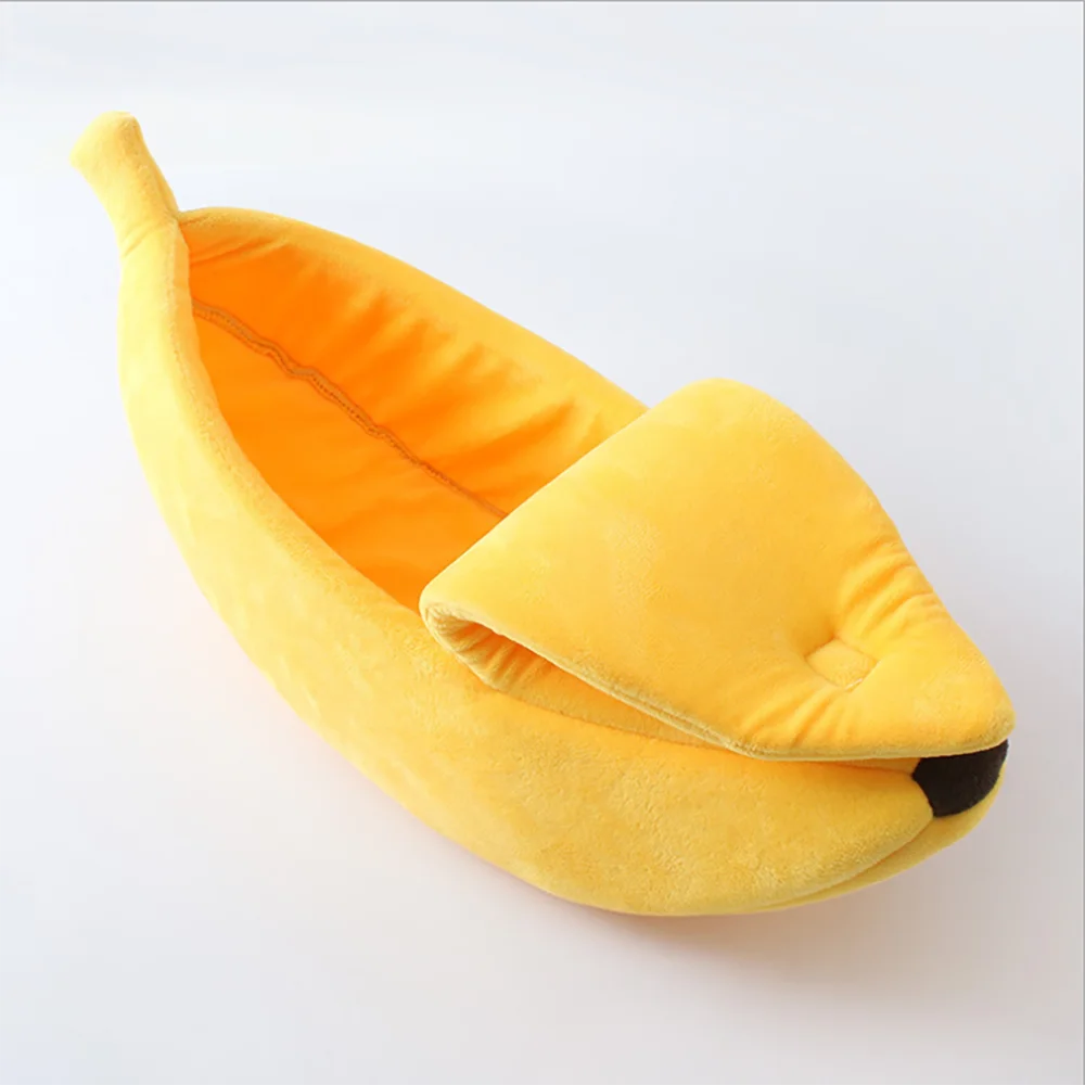 

Funny Banana Cat Bed House fashion Cat Mat Beds Warm Durable Portable Pet Basket Kennel Dog Cushion Pet Product For Cats