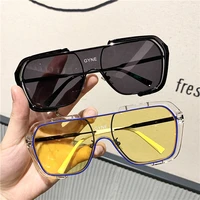 2022 New Fashion Large Frame Letters Sunglasses Brand Designer Square Sun Glasses Shades Female UV400 Sunglasses Women Men Hot