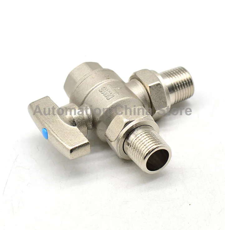 Трехсторонний шаровой клапан с большим потоком G1/2 &quotG3/4&quot G1 &quot Мужской Угловой