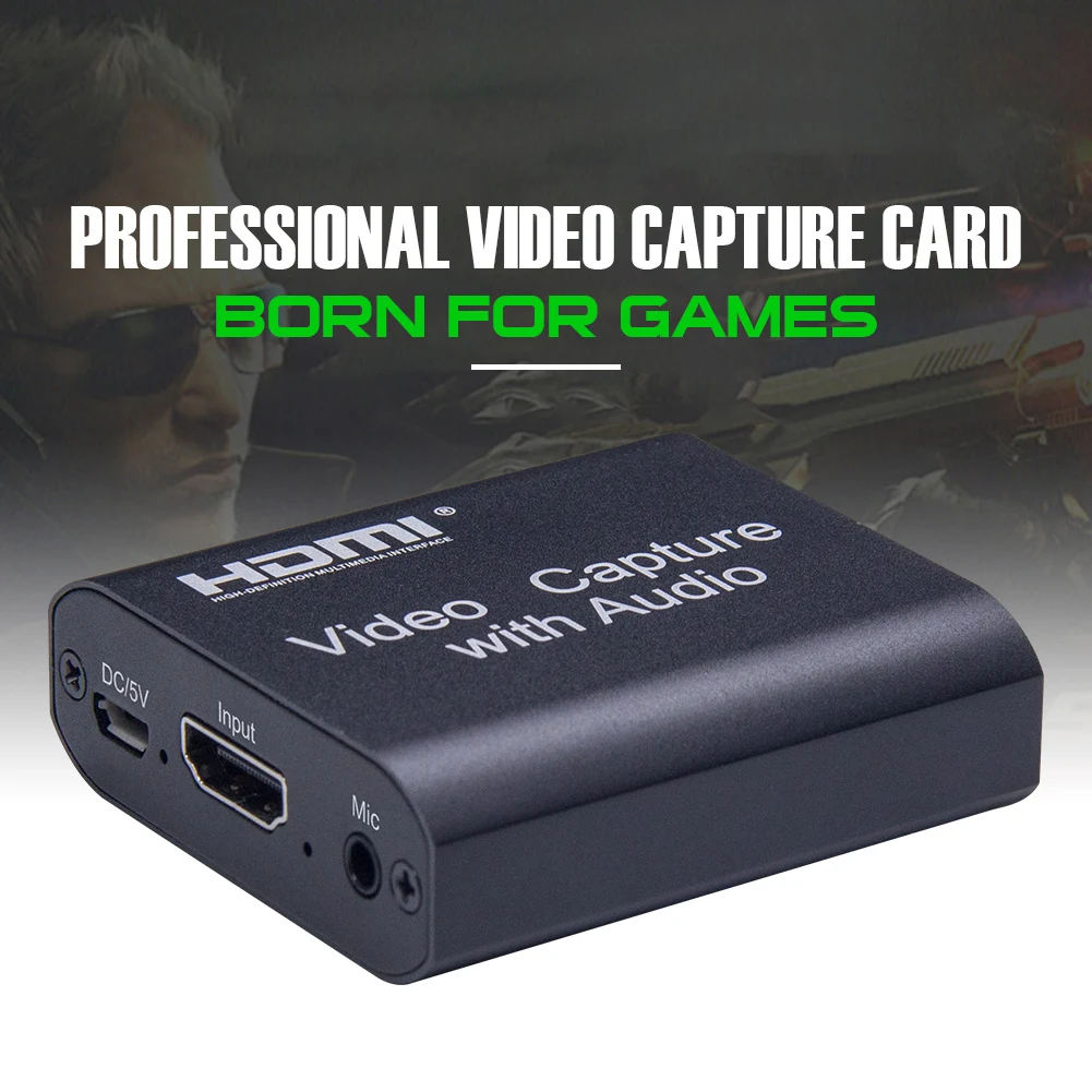 Устройство захвата видео HDMI 1080P с выходом аудио и карта диска для Windows Android mac OS