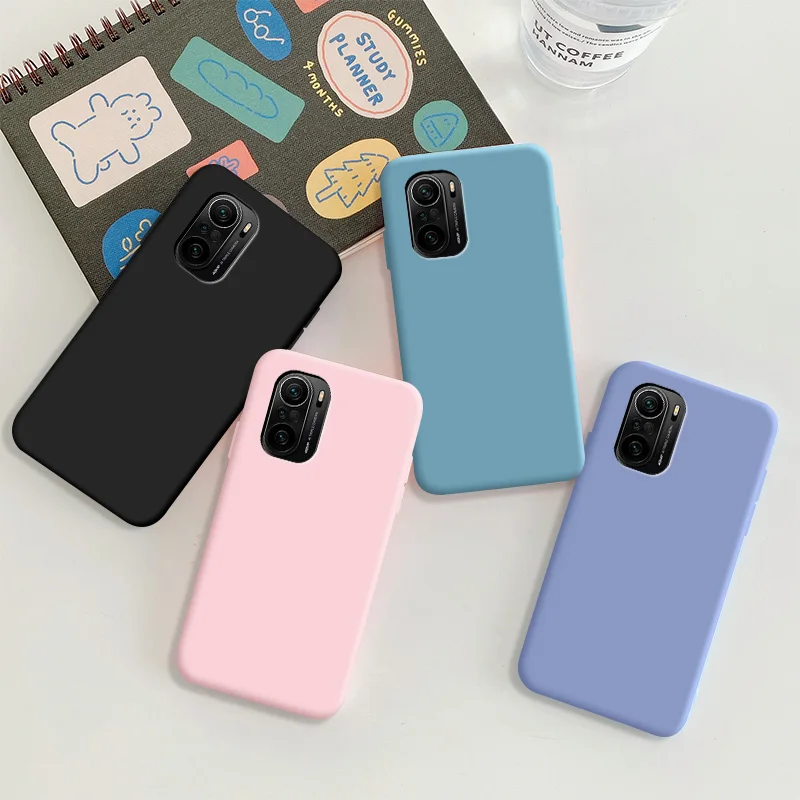 

For Xiaomi Redmi K40 Case Soft TPU Silicone Case Solid Color Protective Phone Shell For Xiaomi Redmi K40 Pro Back Cover Cases