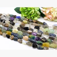 13 15x20 35mm natural faceted mixed gemstone irregular oval stone beads for diy necklace bracelet jewelry make 15 free delivery