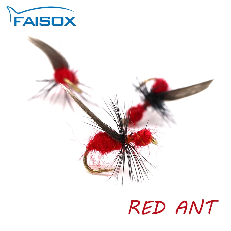 FAISOX 5 шт. муравей красный мушек для ловли нахлыстом прямая BH принц Нимфа