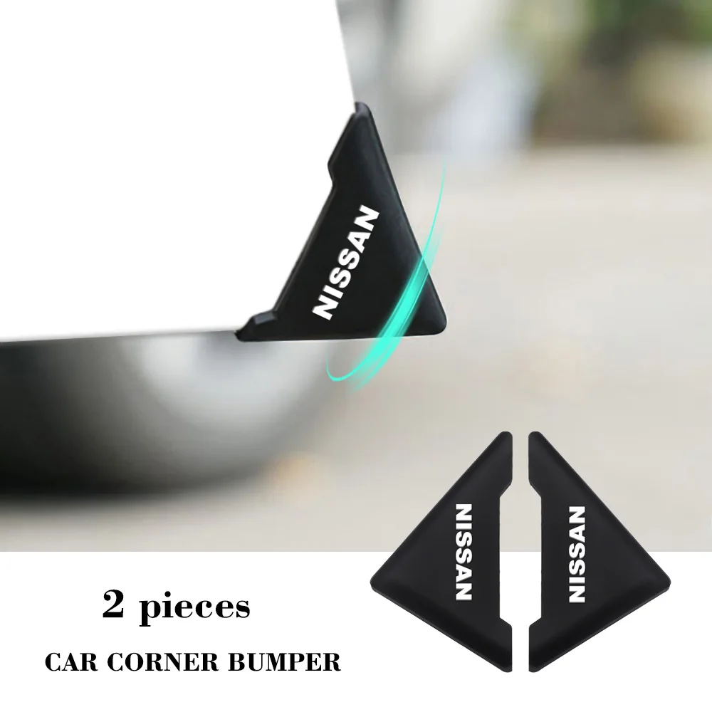 2 шт. двери автомобиля покрытие углов для силиконовый бампер аварии царапин