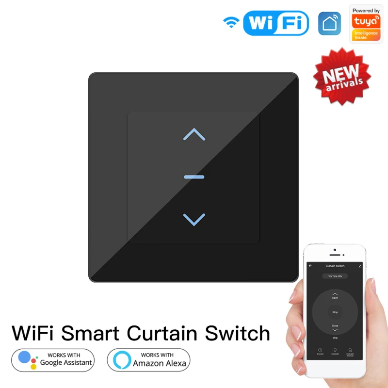

Переключатель для штор сенсорный с Wi-Fi, 1/2/3 шт.