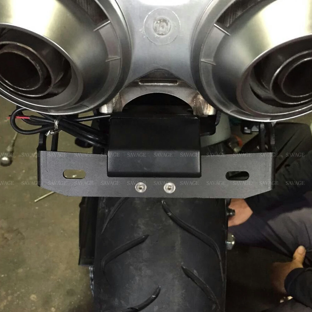 Номерных знаков держатель светодиодный свет для YAMAHA FZ6 N/S FZ6N FZ6S 2004 2009 мотоцикл FZ 6S