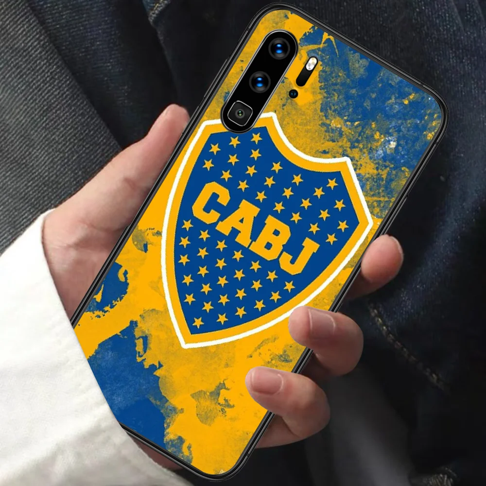 

Boca Juniors Soccer Phone Case For HUAWEI P 9 10 20 30 40 Lite smart Pro Z 2019 Nova 5T 6 7 i black Shell Tpu Waterproof Soft