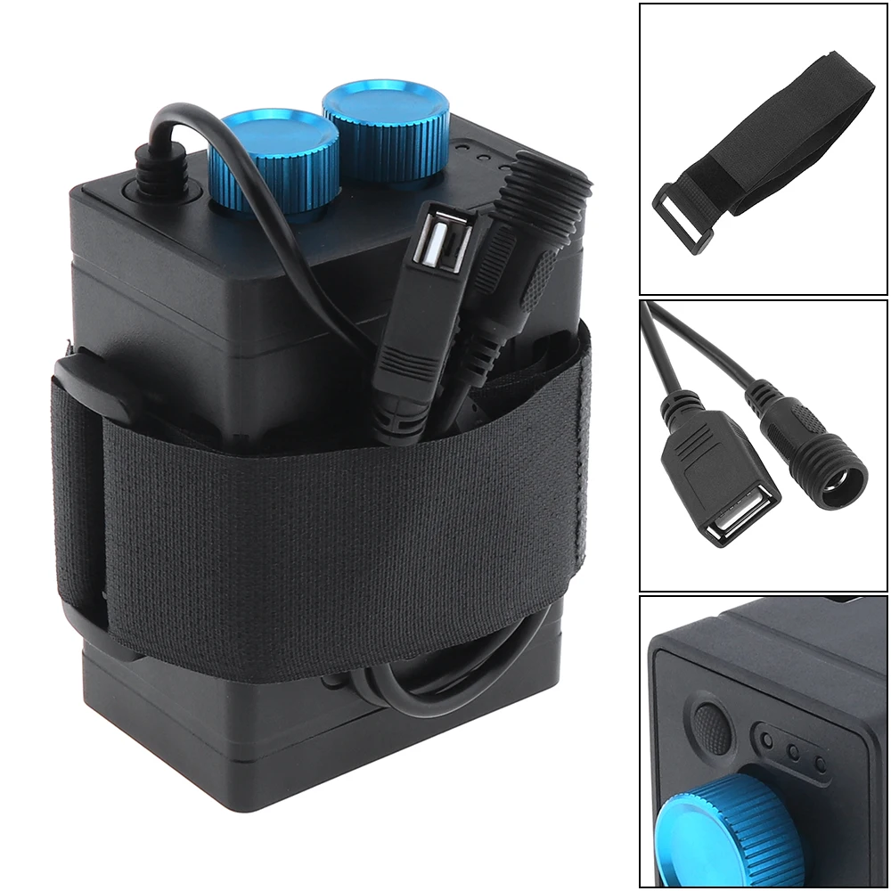 EB03 портативный водонепроницаемый IP67 черный чехол для аккумулятора коробка с USB