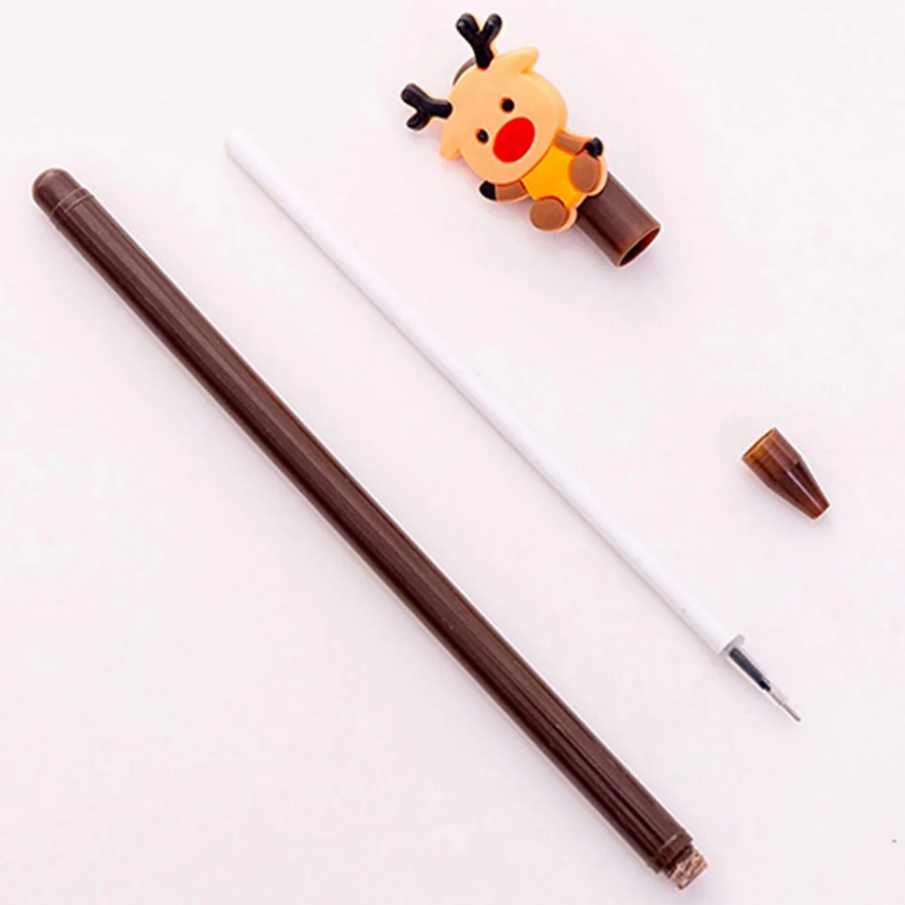 Гелевая ручка с чернилами в виде рождественской елки Санты снеговика оленя