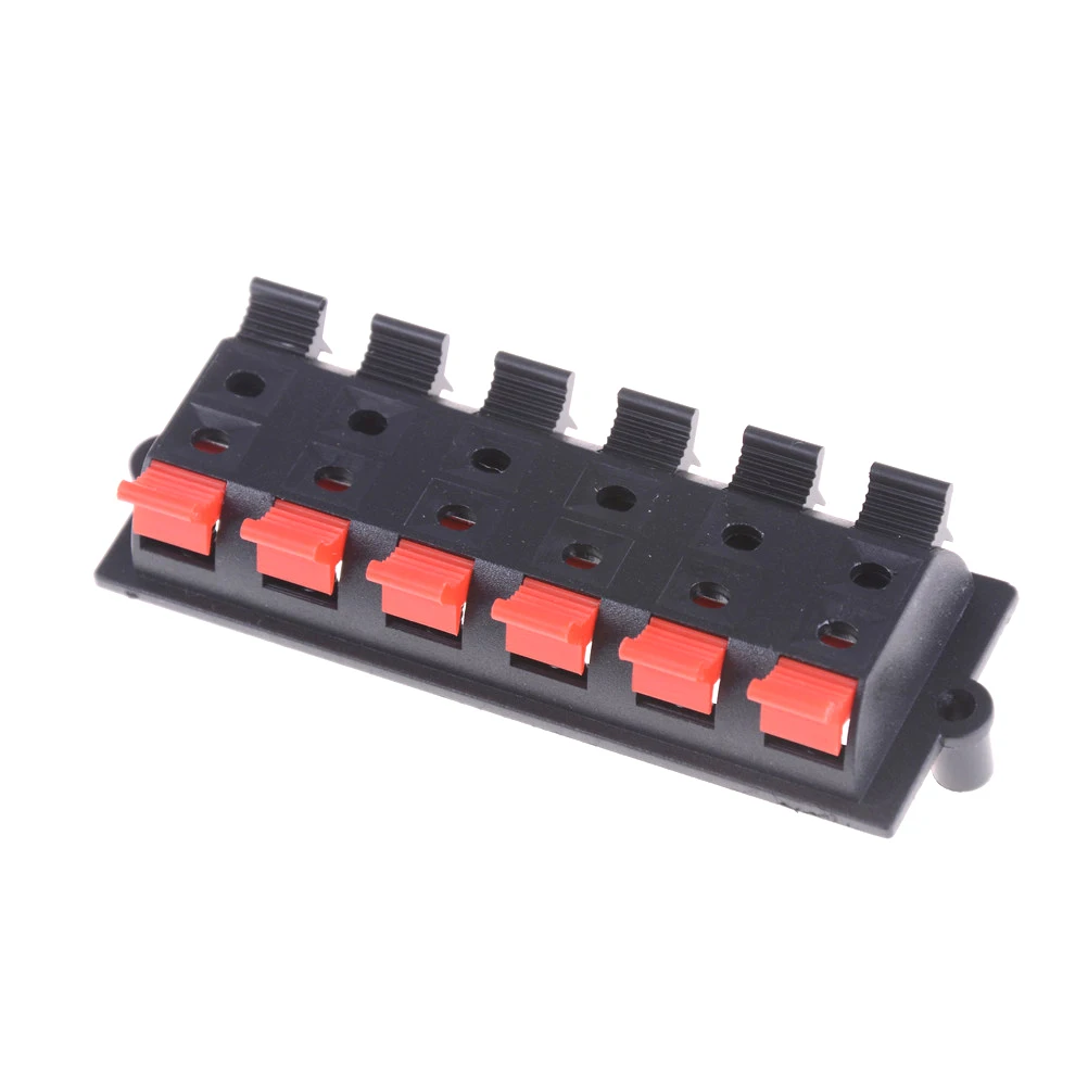 1pc High Quality AC 50V 3A 12 Way 2 Row Push Release Connector Plate Stereo Speaker Terminal Strip Block | Обустройство дома